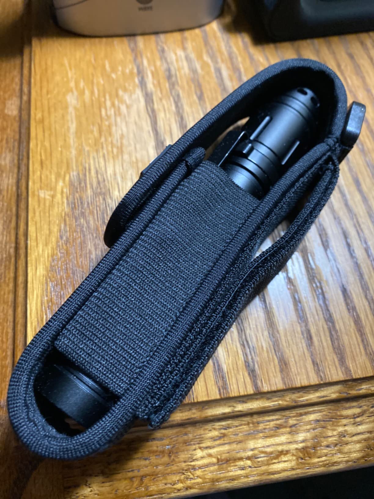 WUBEN Flashlight Holster LED Tactical Flash Light Nylon Pouch Holder | Belt Adjustable Heavy Duty Flashlight Carry Case 5.5