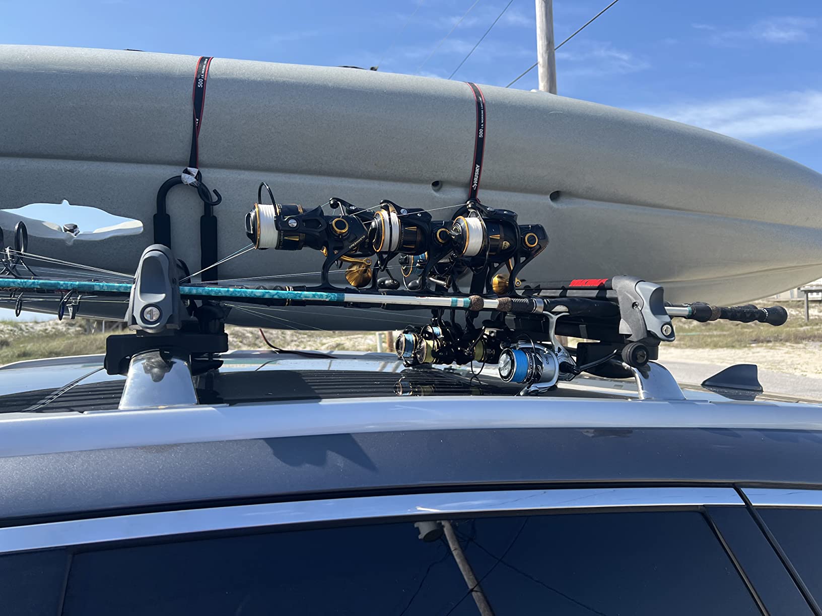 Yakima Fishing Pole Rod Car Rack Mount, ReelDeal 4 Ski & 2 Snowboard Holder w/ SKS Locks - Heavy-Duty and Portable Vehicle Storage Accessories for Travel Organization customer photo 1