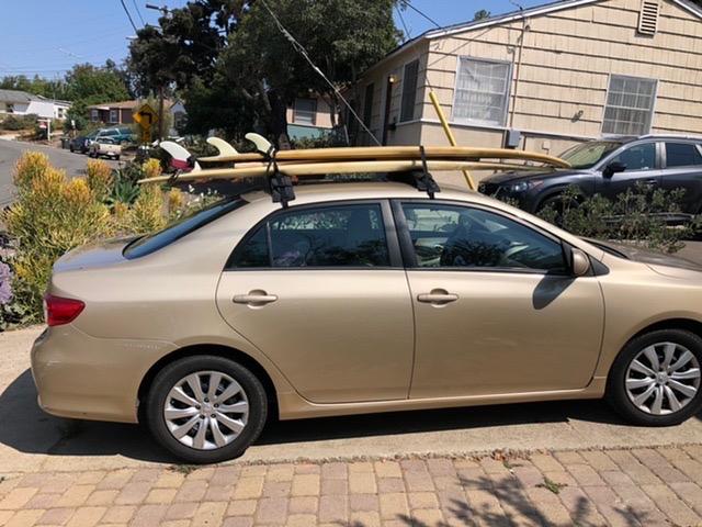 WOOWAVE Kayak Roof Rack Pads Universal Car Roof Rack Soft | Premium Surf Crossbars Cross Bars Surfboard SUP Paddleboard with 2 Waterproof Tie Down Straps and Portable Storage Bag customer photo 2