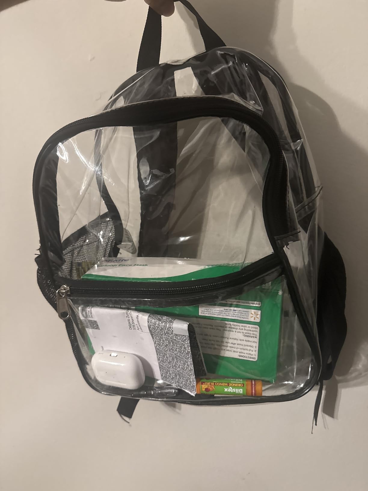 Clear Backpack for Stadium Events Sports Fan Backpack Stadium Bag 12x6x11 customer photo 1