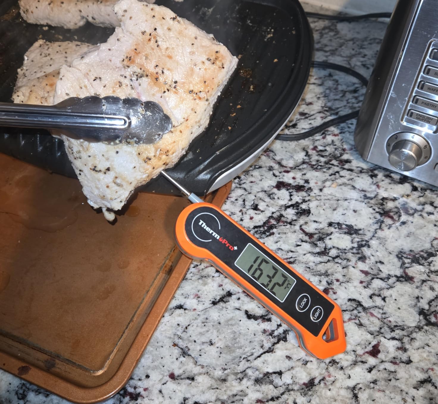 TempPro TP19H 1 Sec Digital Meat Thermometer for Cooking | Instant Read Food Thermometer with Motion Wake for BBQ Grill Oil Fry Candy, Gifts for Men Dad Husband (Previously ThermoPro) customer photo 1
