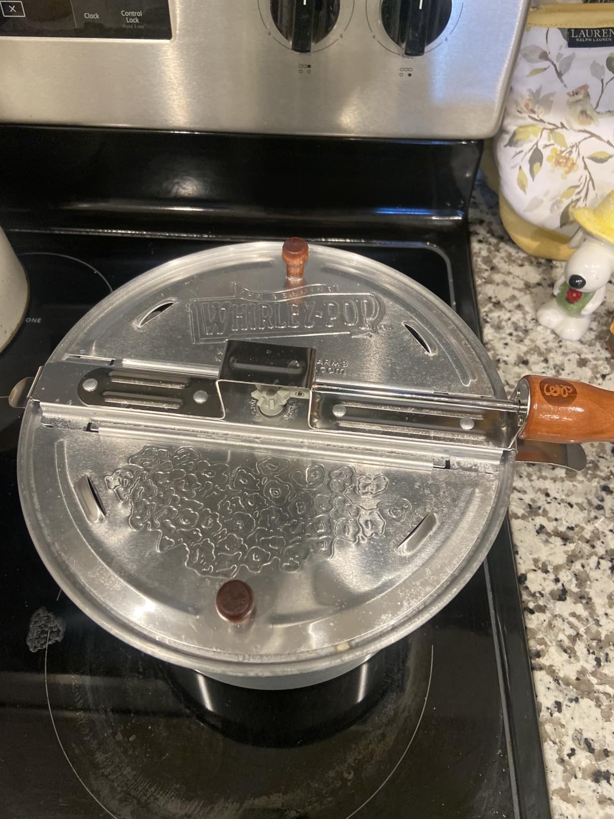 Original Whirley Pop Popcorn Maker - Wabash Valley Farms Gourmet Popcorn Popper, Aluminum Pot With Nylon Gears, 3-Minute Stove Top Popper, Home Movie Night (Silver) customer photo 1