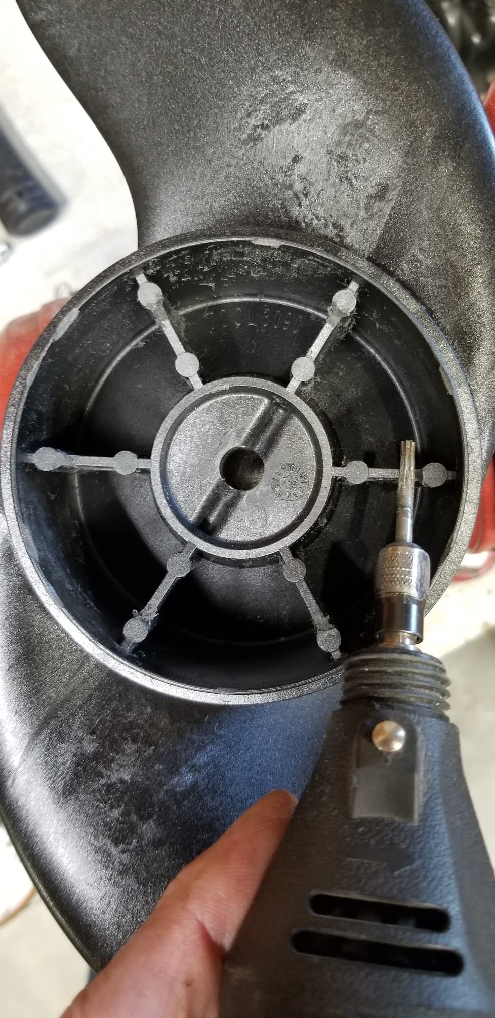 MotorGuide 8M4004173 Katana Two-Blade Propeller - 10.25-Inch Diameter, 3.5-Inch Hub - Includes Prop Pin, Nut and Washer customer photo 1