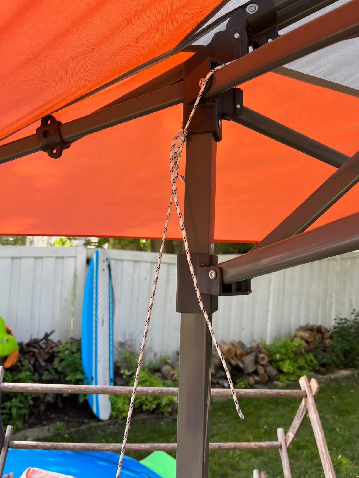 EAGLE PEAK 13x13 Pop Up Canopy Tent, Auto Extended Eaves, Gray - Easy Setup, Heavy Duty Outdoor Canopy Tent, Pop Up Gazebo for Backyard, Patio, Camping & Parties, Wheeled Carry Bag, UPF 50+ customer photo 1