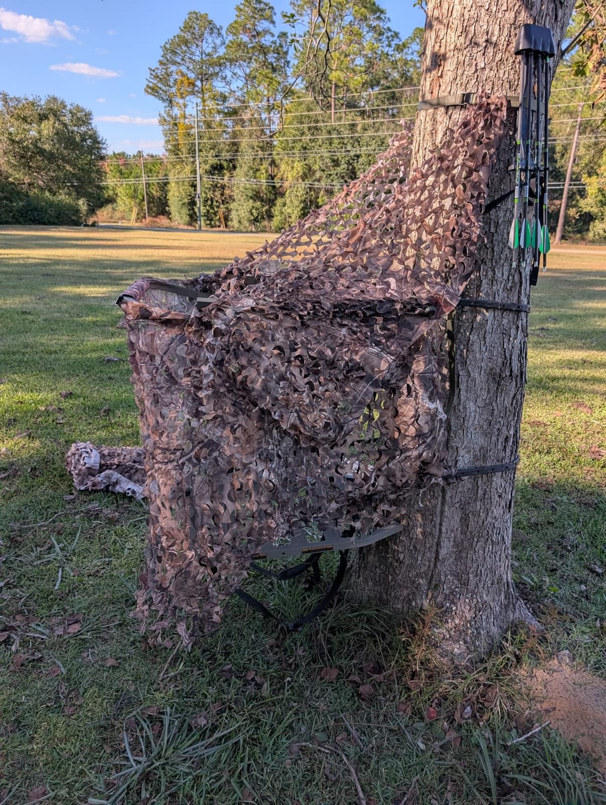 AUSCAMOTEK Camo Netting Hunting Blinds-Green/Brown customer photo 2