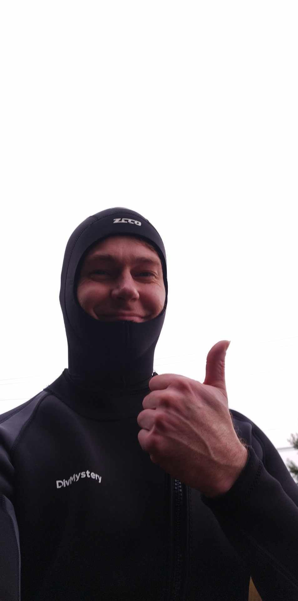 Neoprene Wetsuit Hood Scuba Diving Hood 3MM 5MM for Men Women Youth, Bib Dive Cap Surfing Thermal Hood for Kayaking Snorkeling Swimming Sailing Canoeing Water Sports customer photo 1