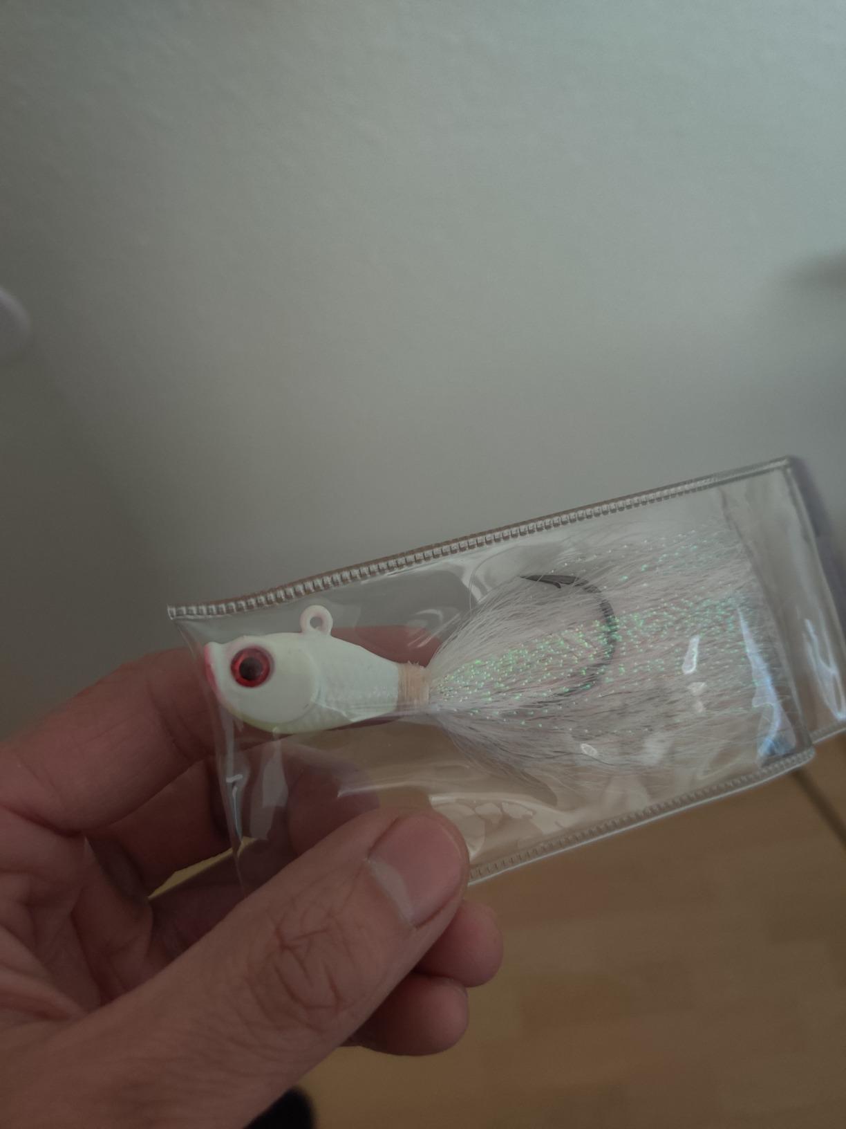 Bucktail Jigs 3 Pack - Hand-Tied Bucktail Hair Fishing Lures | Unique Gliding Head | Saltwater & Freshwater | Striper, Bass, Flounder, Walleye, Fluke | Multiple Weights Available customer photo 2