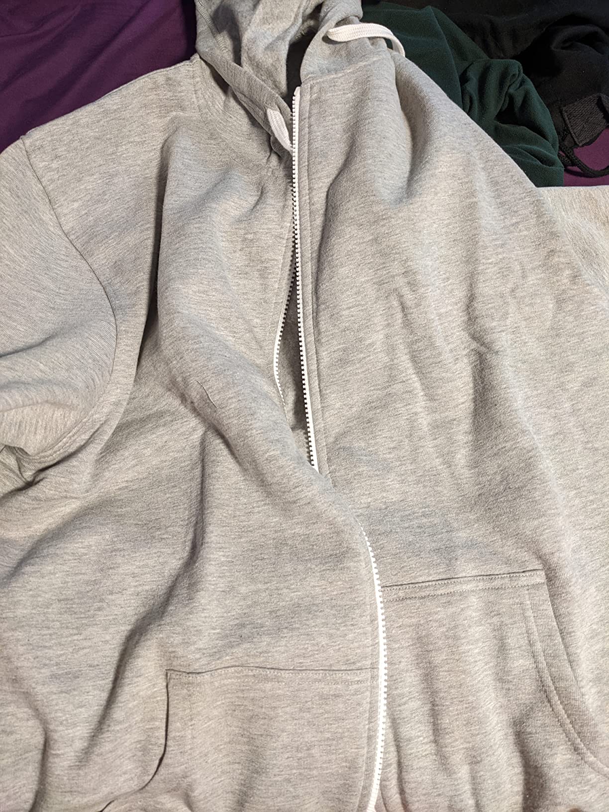 Clever Travel Anti-Pickpocket Zip Up Travel Hoodie Sweatshirt with Hidden Pockets for Men customer photo 1