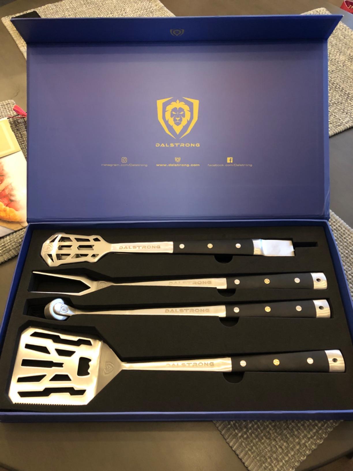 Dalstrong 4-Pc BBQ Pitmaster Grill Tool Set - High-Carbon Stainless Steel | 18