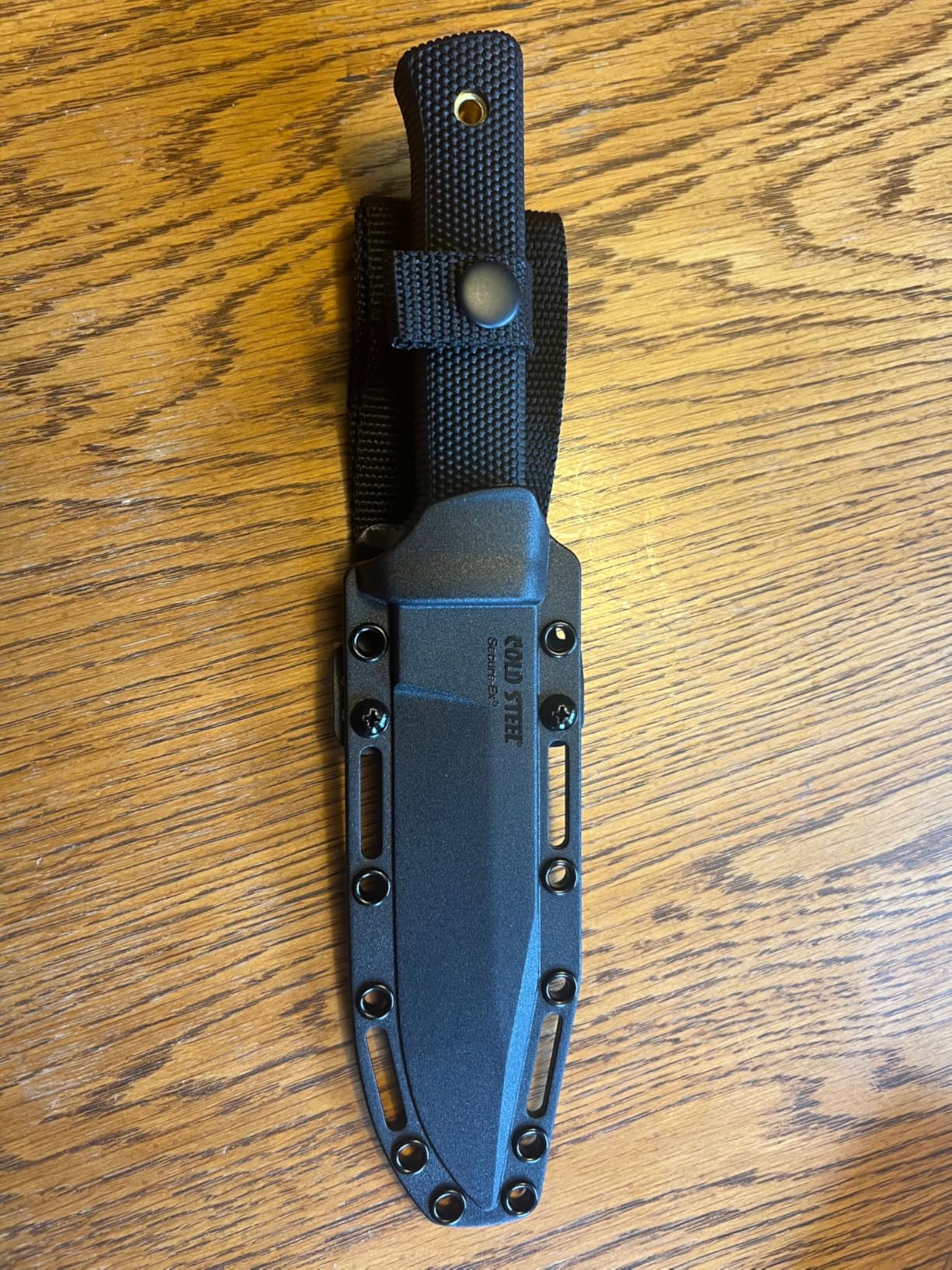 COLD STEEL SRK Compact 5 Inch SK-5 Clip Point Razor-Sharp Blade 4.5 Inch Durable Kray-Ex Handle Tactical Fixed Blade Knife w/Secure-Ex Sheath customer photo 2