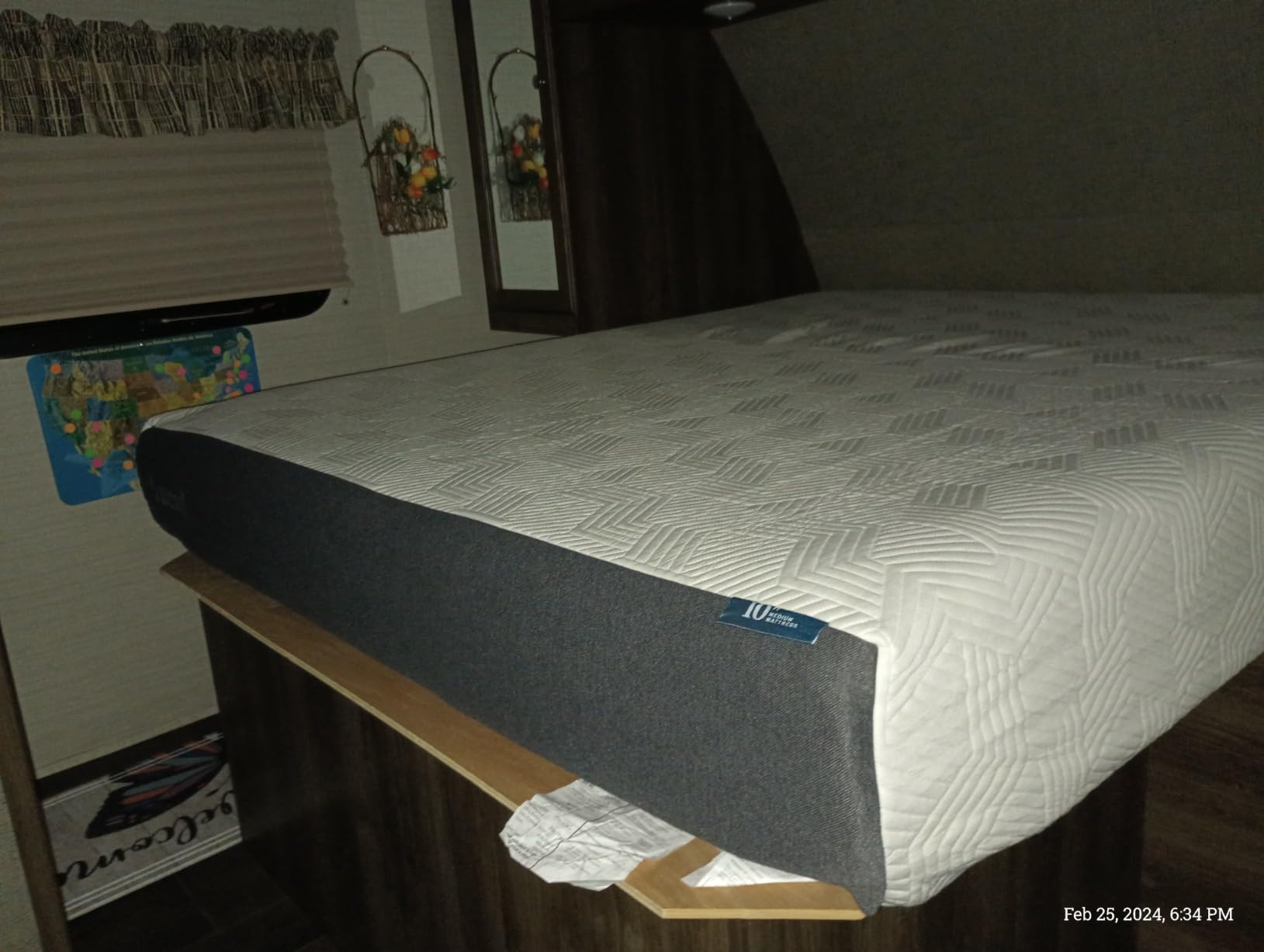 Lucid 10 Inch Memory Foam Mattress - Medium Feel - Infused with Refreshing Bamboo Charcoal and Cooling Gel - Bed in a Box - Temperature Regulating - Short Queen Size - RV or Camper Van Size customer photo 2