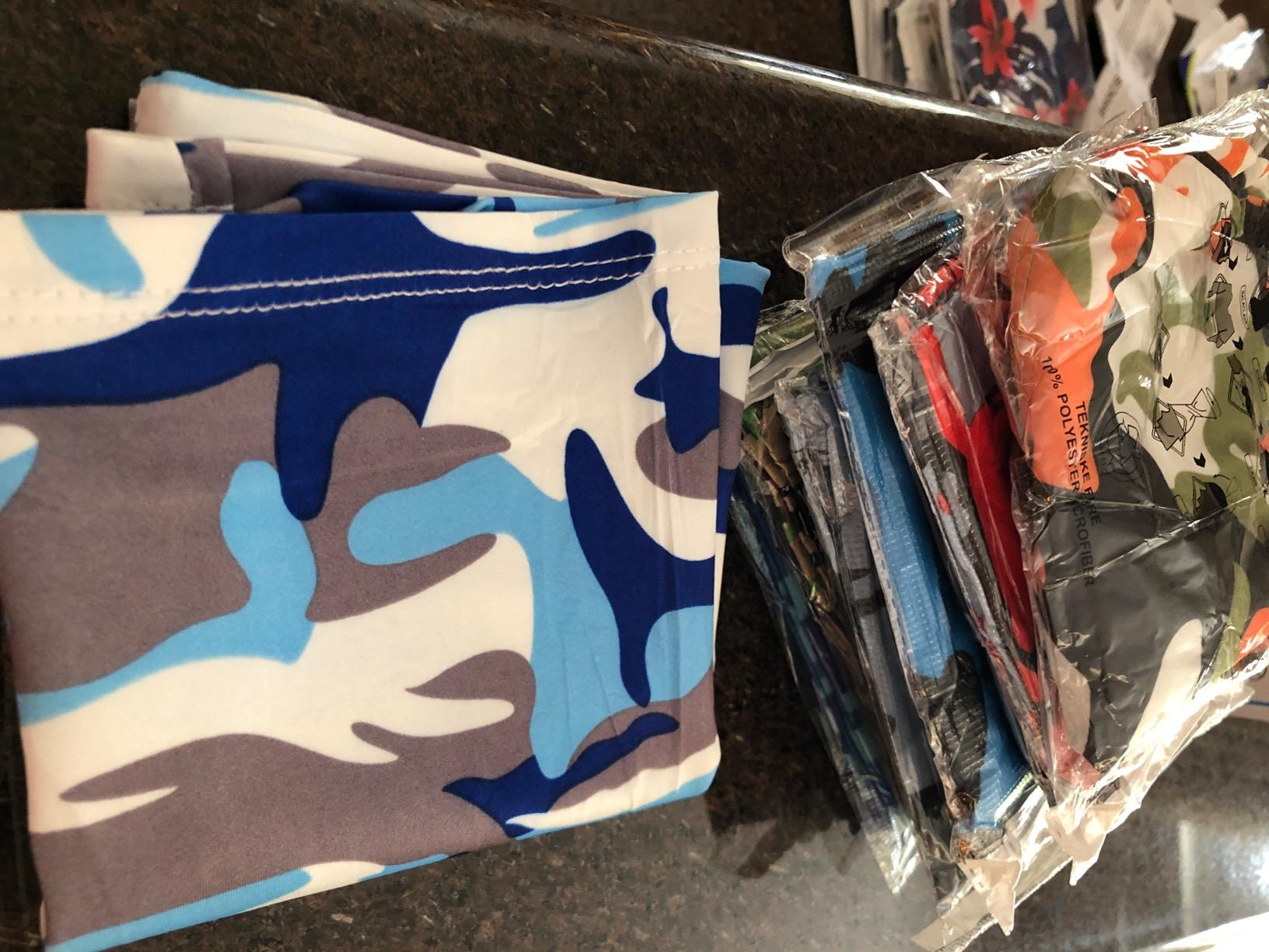 SATINIOR Summer Camo Neck Gaiter UV Protection Cooling Face Mask Sun Hood Bandanas for Men Women Sunscreen Breathable Bandana customer photo 2
