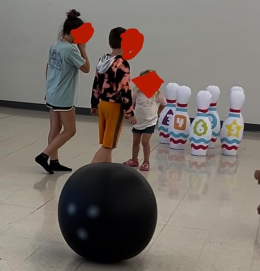JOYIN Giant Inflatable Bowling Set for Kids and Adults, Christmas Birthday Party Games, Kids Education Motor Skills Toys customer photo 1