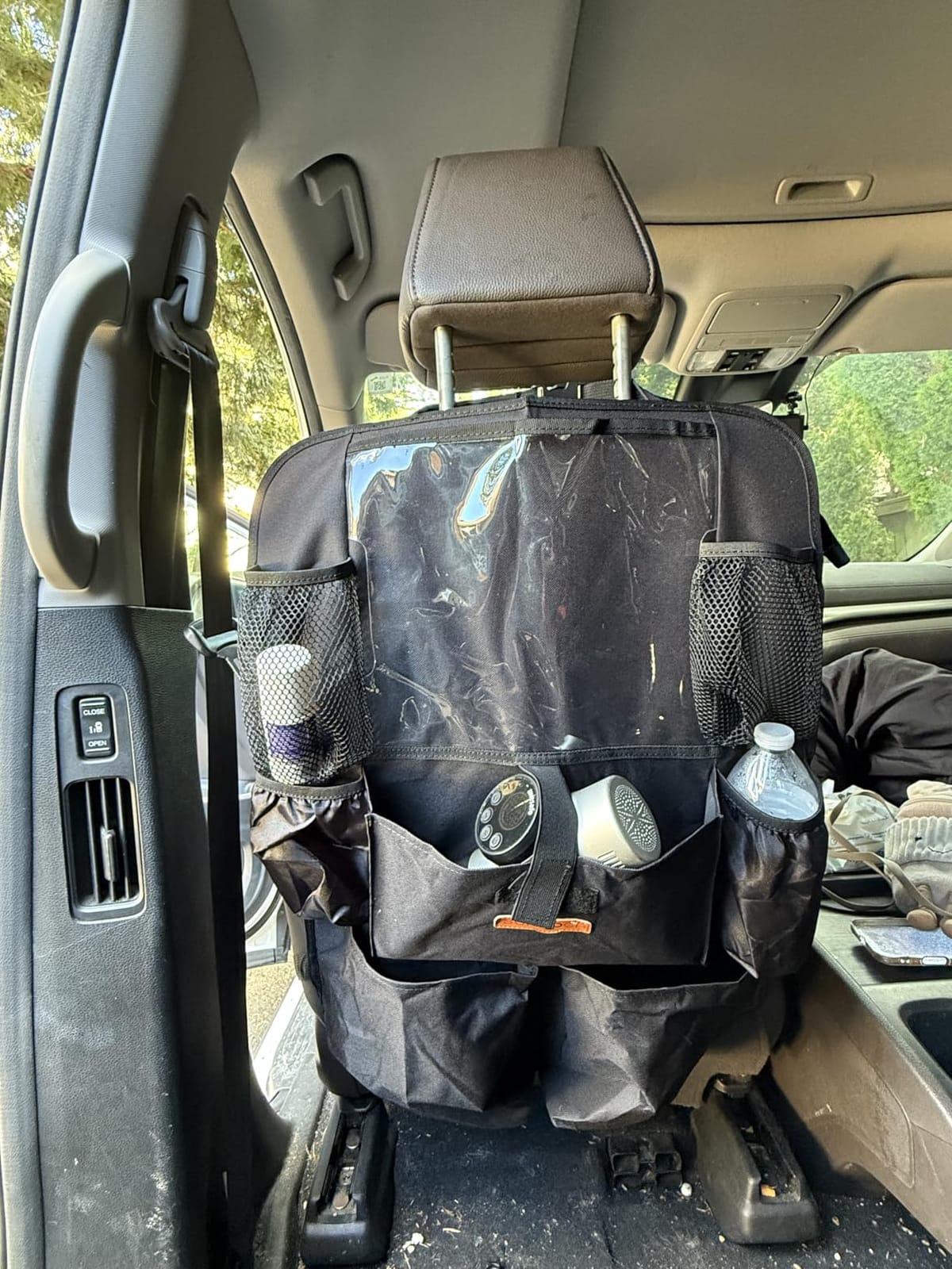 SURDOCA Upgraded Car Organizer with 11-inch Tablet Holder, 8 Pockets, Car Seat Protector for Road Trips - Car Storage and Organizers for Kids customer photo 2