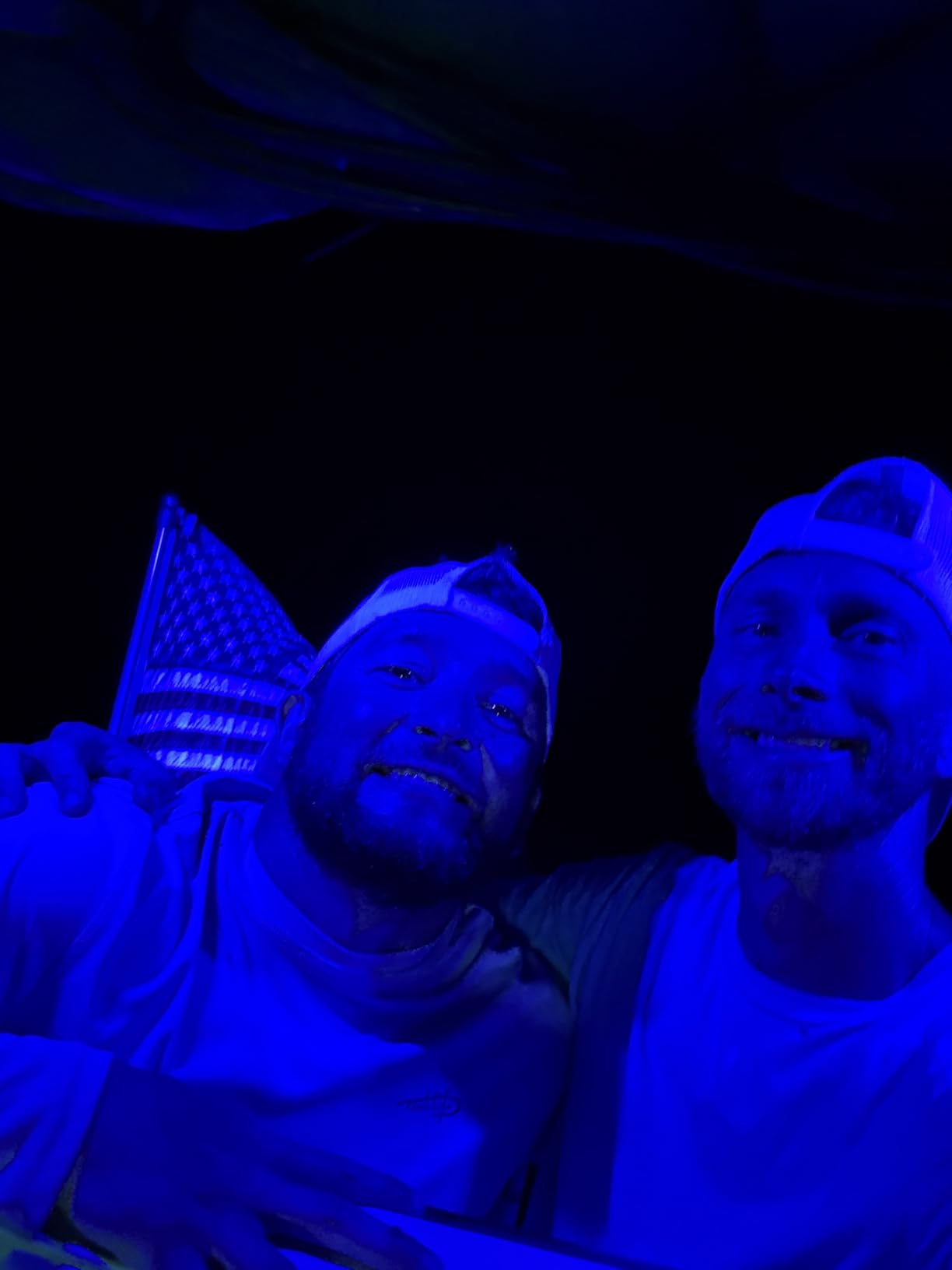 Wave One Marine Dual Color LED Boat Spreader Light Deck Flood Beam Stainless Hardware & Bracket IP68 Waterproof Multicolor Bright High Lumen Output (White Housing, White & Blue) customer photo 2