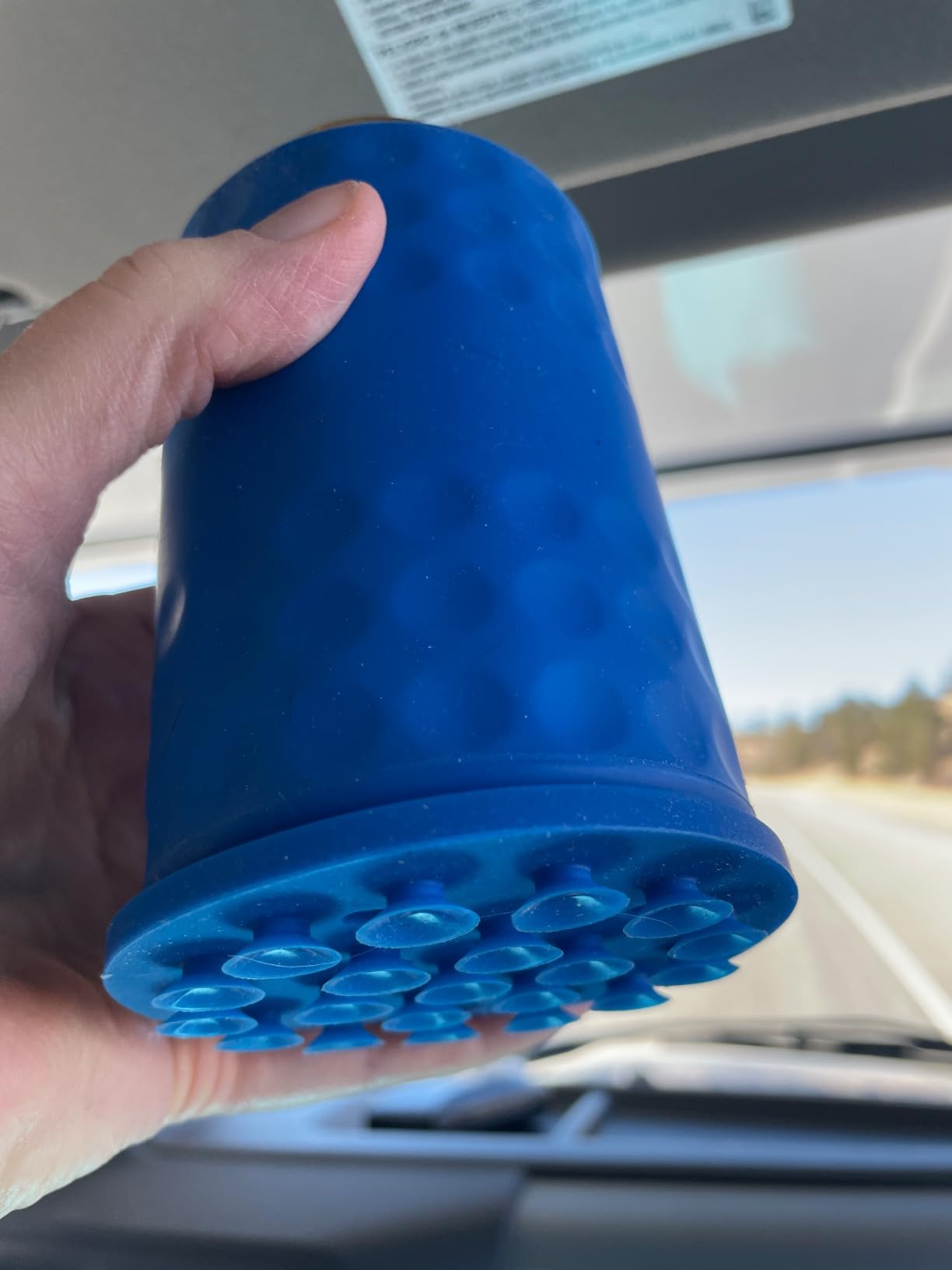 Sqoozie Suction Cup Can Holder for Boat - Non-Tipping | Magnetic, Portable, Kayak SUP RV Pontoon Marine Accessory, Weatherproof Silicone, 12 oz Can Koozie, Anti Spill customer photo 1