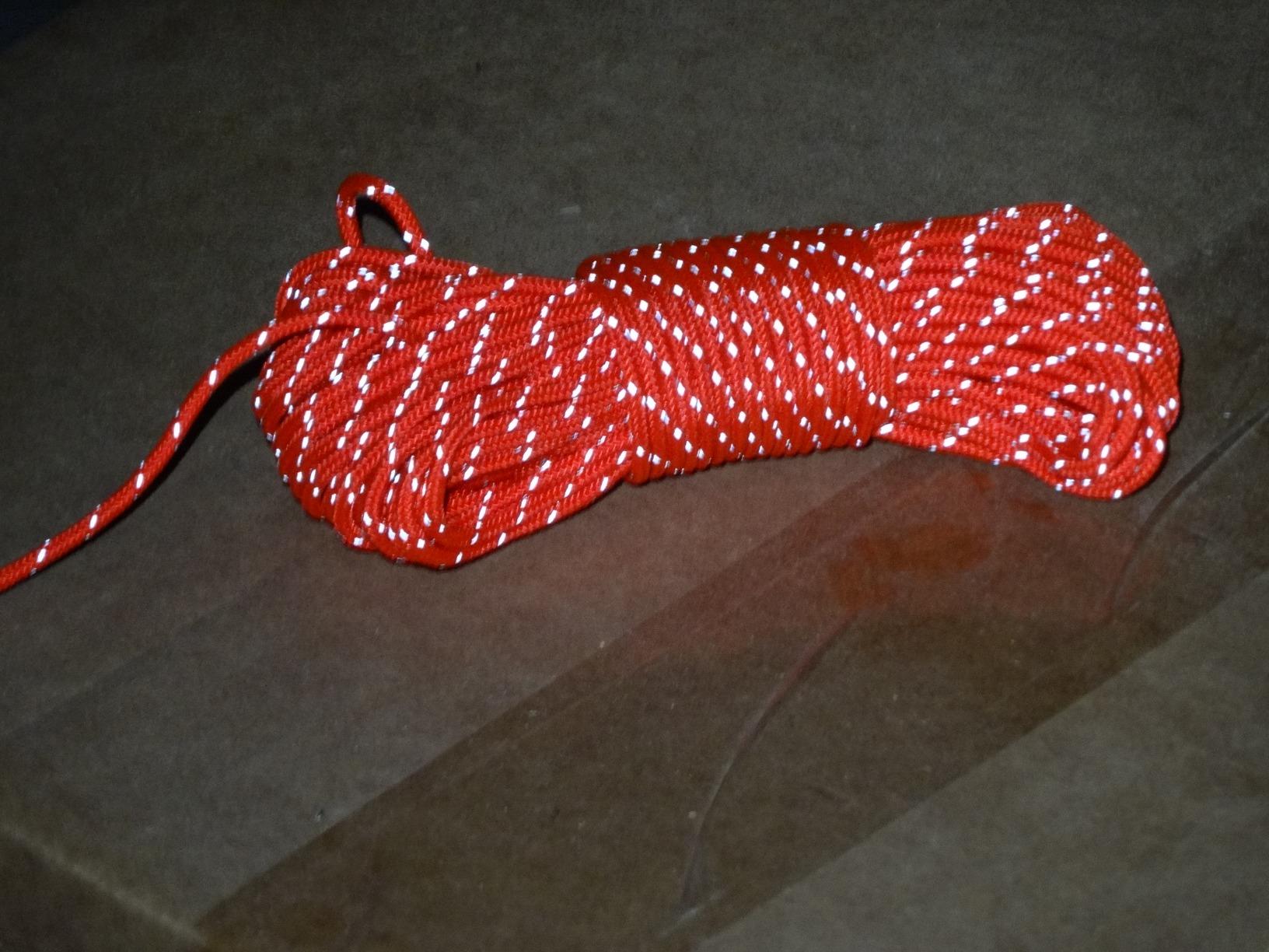 GEAR AID Reflective Guyline Kit with Line Tensioners for Tents and Tarps, 50 ft, Orange customer photo 1