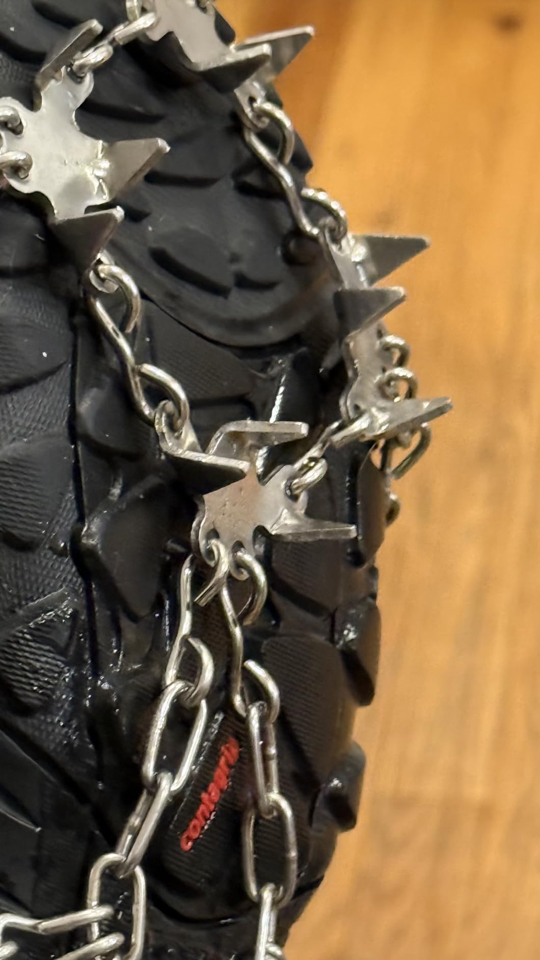 Crampons for Shoes, Traction Cleats Ice Snow Grips with 19 Stainless Steel Spikes, Shoe Talons Anti - Slip Boots Spikes for Walking, Jogging, Climbing and Hiking customer photo 2