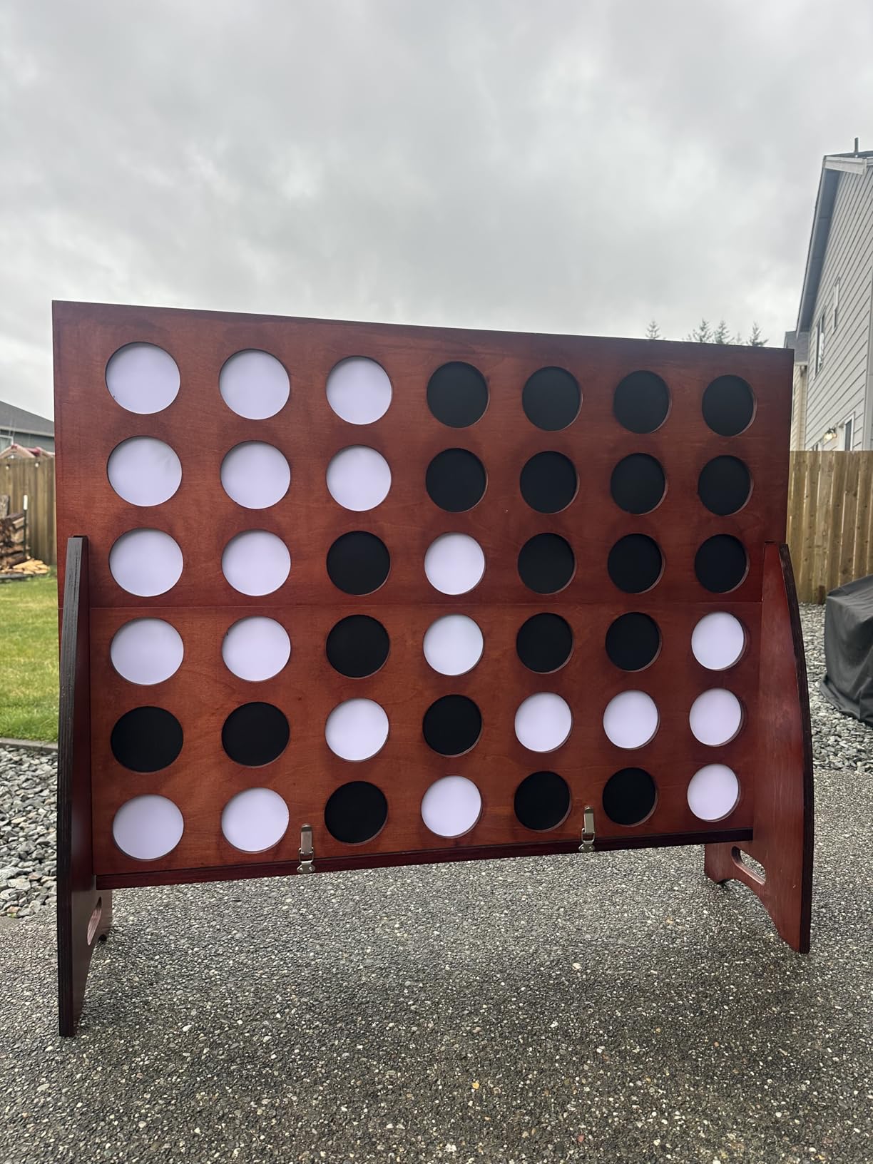 Swooc - Giant Four in a Row (All Weather) with Carrying Case & 60% Quieter Design - Giant Game Outdoor for Adults and Family - 4 in a Row Life Size Yard Games for Kids and Adults customer photo 2