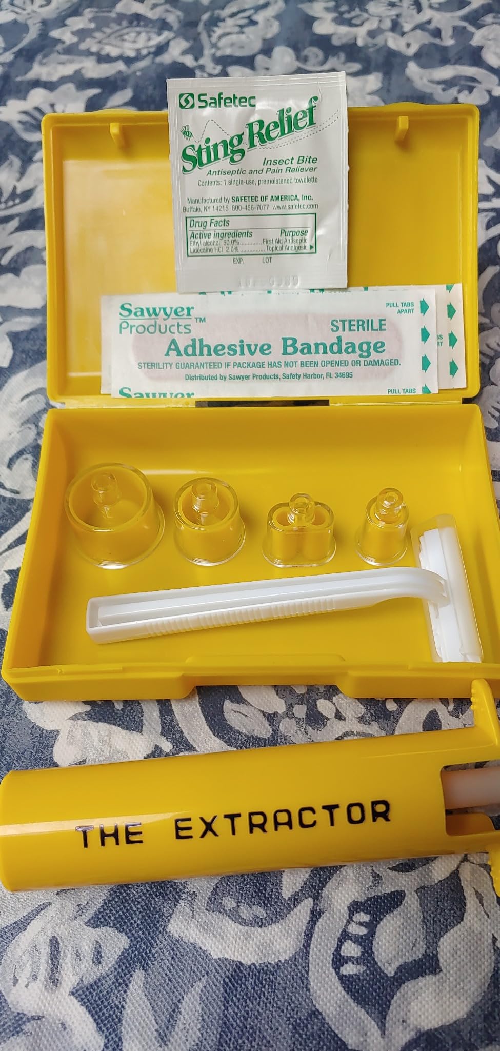 Insect Bug Bee Sting Snake Bite Venom Extractor Suction Kit Tool Pump First Aid Safety Fast Emergency for Hiking Backpacking Camping Yellow Color customer photo 2