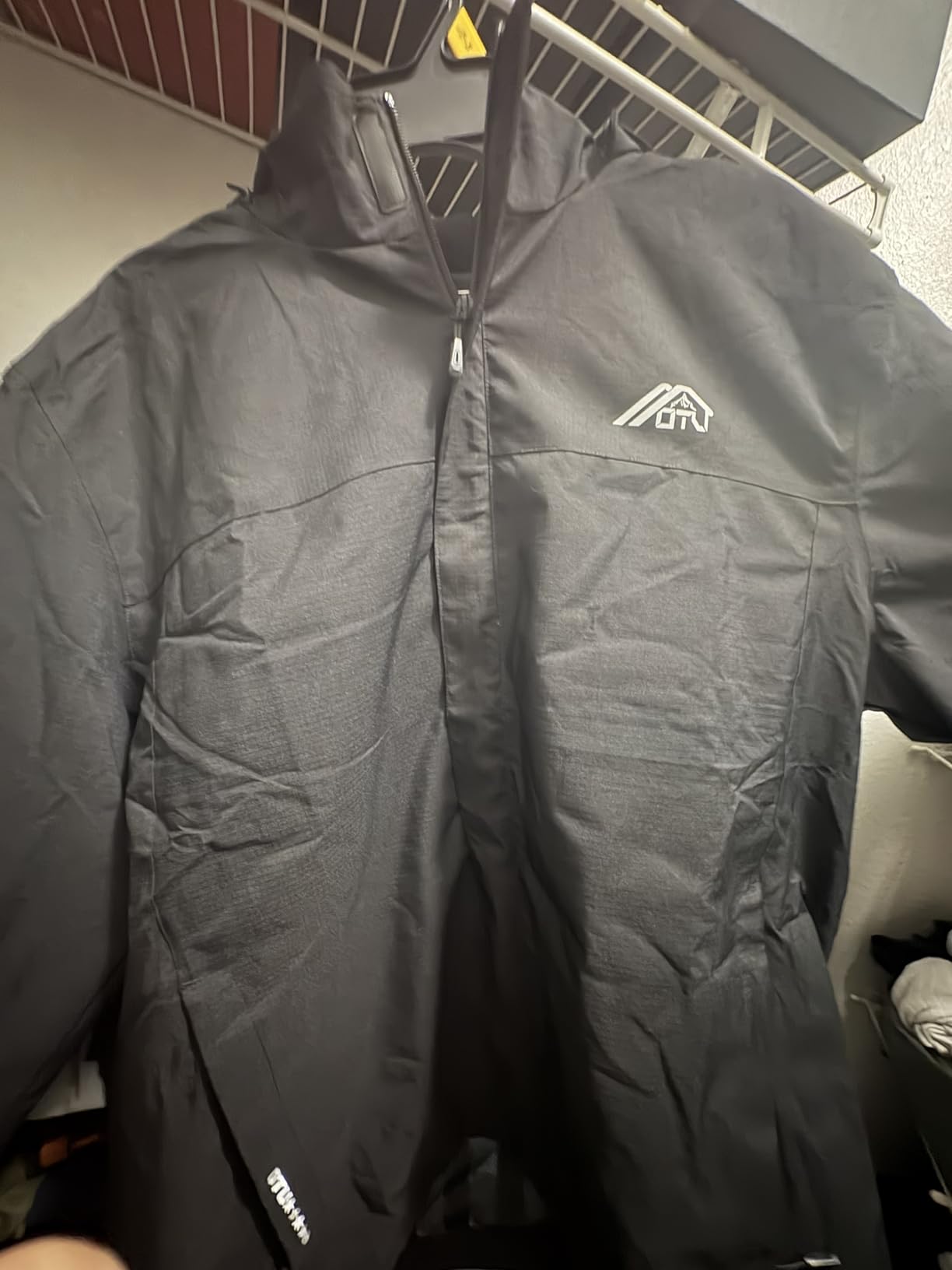 Men's Lightweight Waterproof Hooded Rain Jacket Outdoor Raincoat Shell Jacket for Hiking Travel customer photo 1