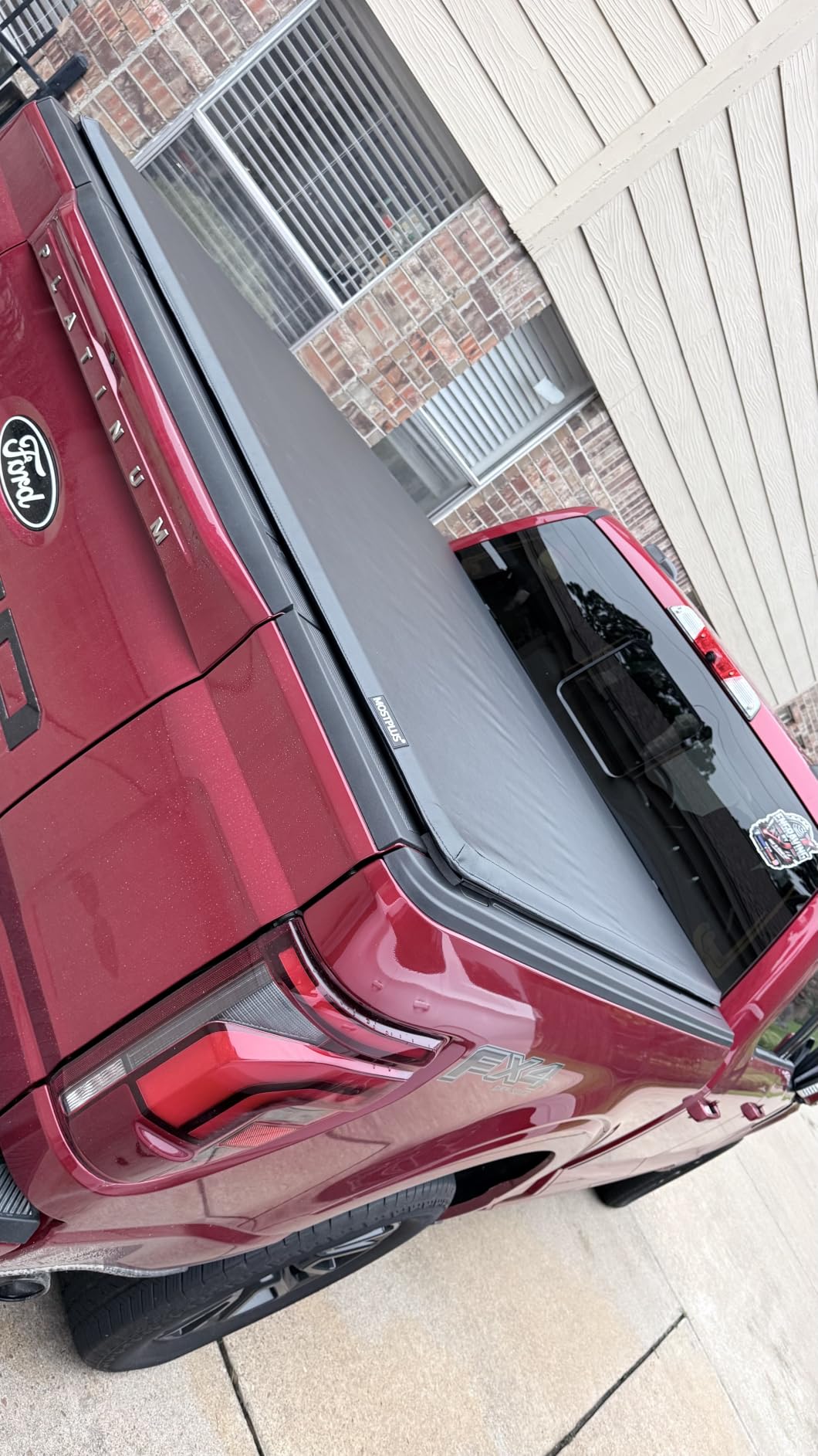 MOSTPLUS 5.5FT Roll-Up Soft Vinyl Truck Bed Tonneau Cover Compatible for Ford F150 F-150 2009-2025 2026 Short Bed On Top (67Inch) customer photo 2