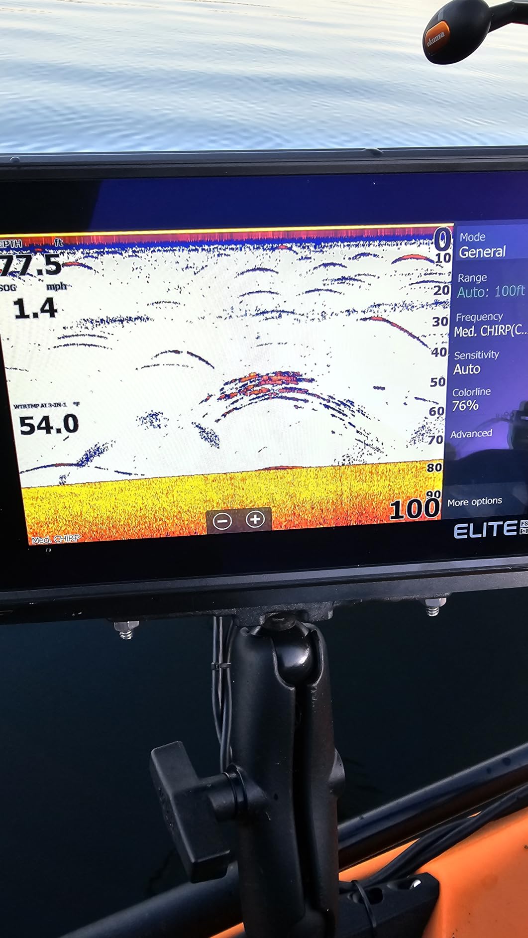 Lowrance Elite FS Fishfinder/Chartplotter with Active Imaging 3-in-1 Transducer (SideScan and DownScan) customer photo 2