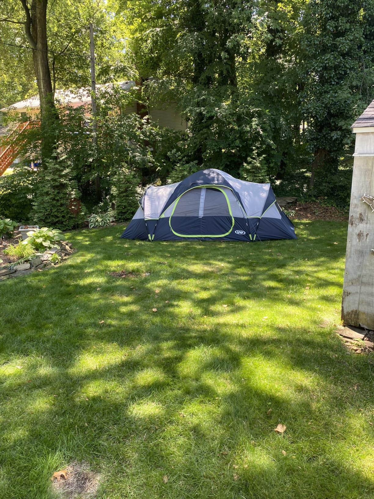 UNP 10 Person Tents for Camping Family Outdoor Camping Tent | 2 Rooms with Rainfly, Waterproof 5 Large Mesh Windows Size 18ft x 9ft x78in customer photo 1