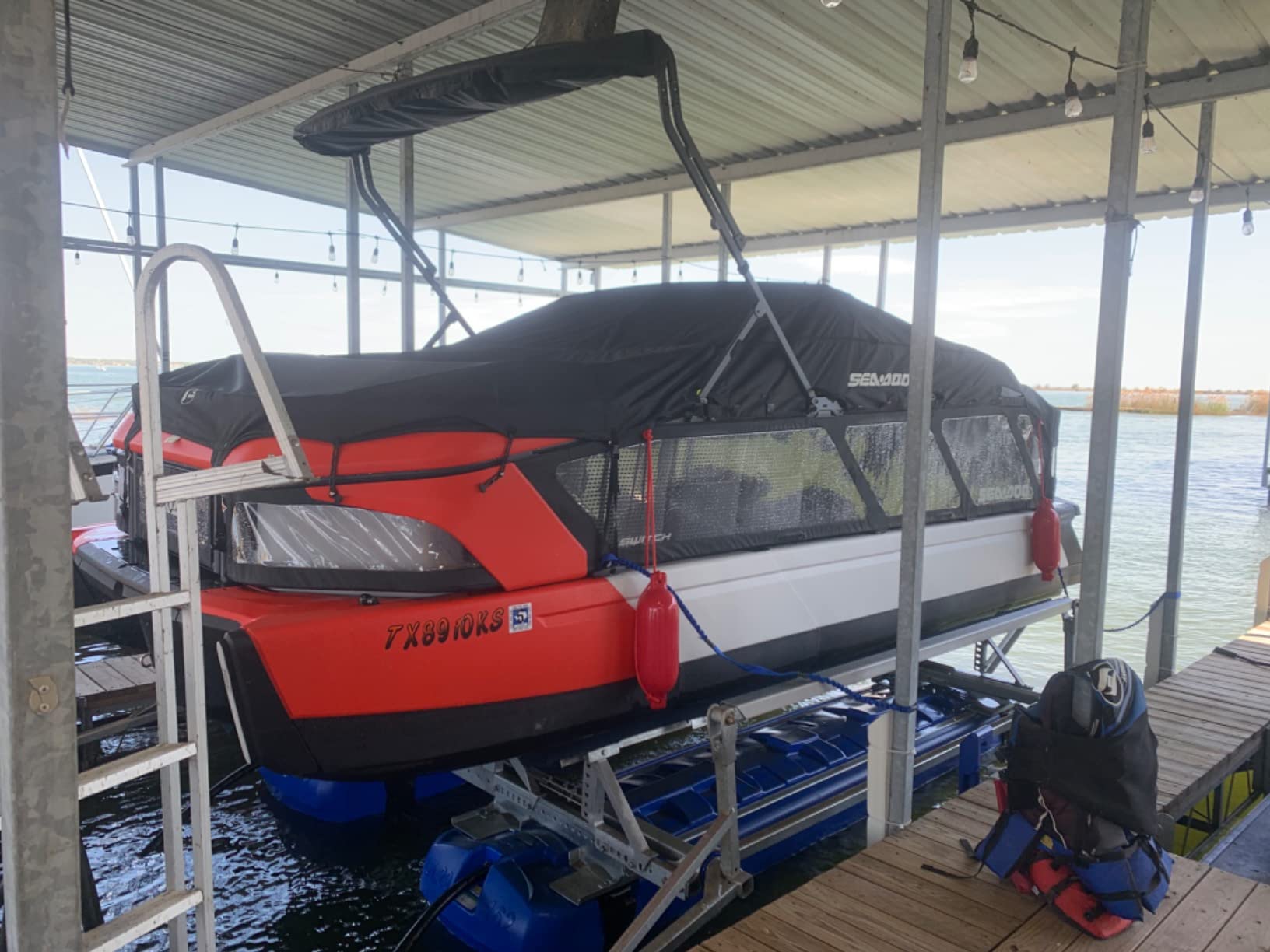 Affordura Boat Fender 4 Pack Boat Bumpers Fenders with 4 Ropes, Boat Bumpers for Pontoon Boat Fenders Inflatable customer photo 2
