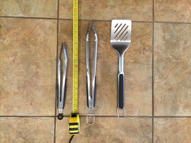 OXO Outdoor Grilling Turner and Tongs Set | Grilling Spatula and Tongs, Beveled Head Slides Under Food, Non-Slip Grip, Hanging Ring customer photo 2