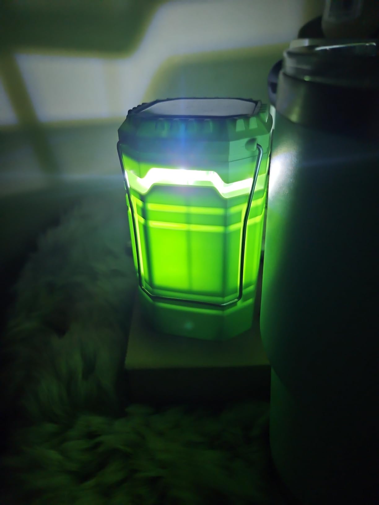 Electric Camping Lantern for Emergency, 3000mAh Solar Hand Crank Lantern | Flashlight with 8H Time, Collapsible Survival Light, USB Charger for Cellphone, Light for Power Outage customer photo 1