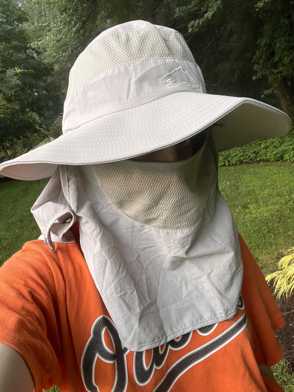 Fishing Hat for Men & Women, Sun Protection Hat with Face Cover & Neck Flap | Outdoor UV Protection Wide Brim Hat customer photo 1