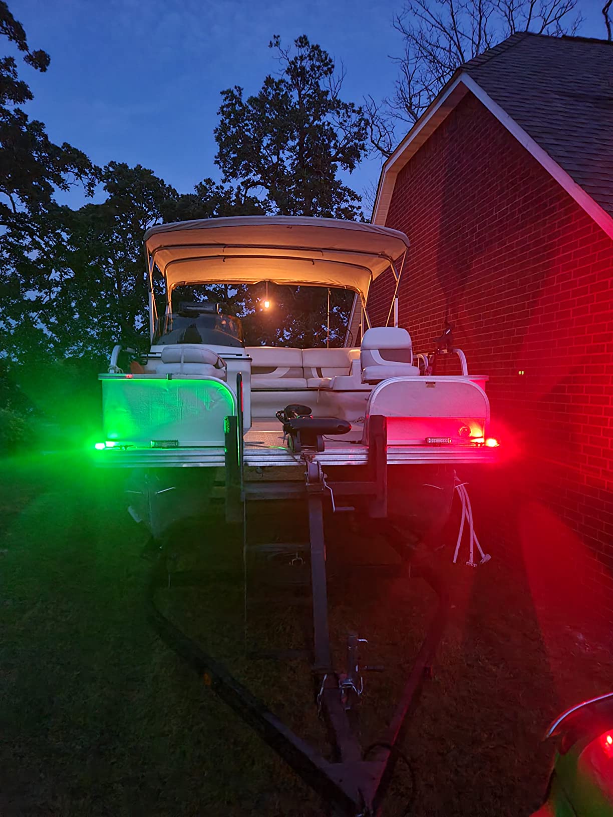 LED Boat Navigations Light Marine Red and Green Bow Light (Silver) | Rust-Resistant IP67 5000K LED 3NM visible Ideal for Pontoon,Fishing Boat, Bass, Skiff, and Yacht customer photo 2