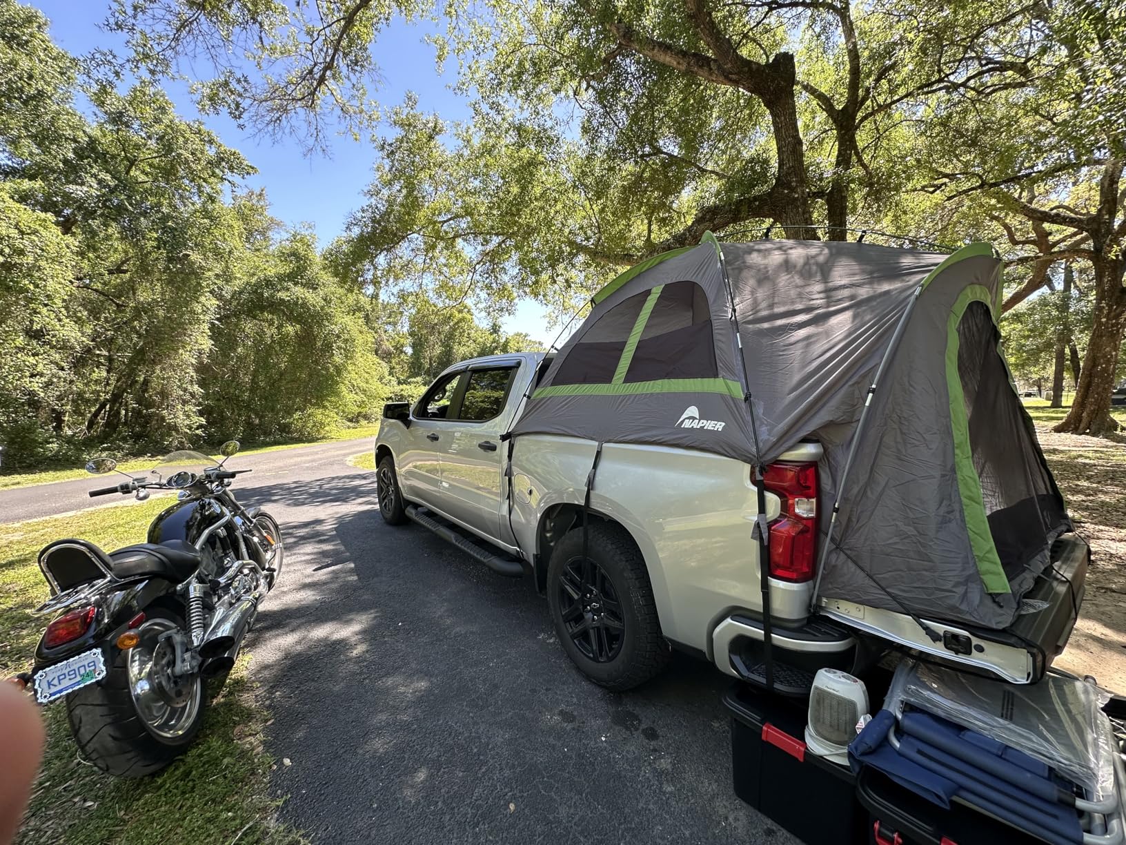 Pittman Outdoors AirBedz Mattress - Truck Bed Air Mattress with 25% More Coverage, Built-in Rechargeable Battery Pump, Carry Bag & Repair Kit - Full Size - Short Bed - 5.5' - 5.8' - Tan, PPI-504 customer photo 1
