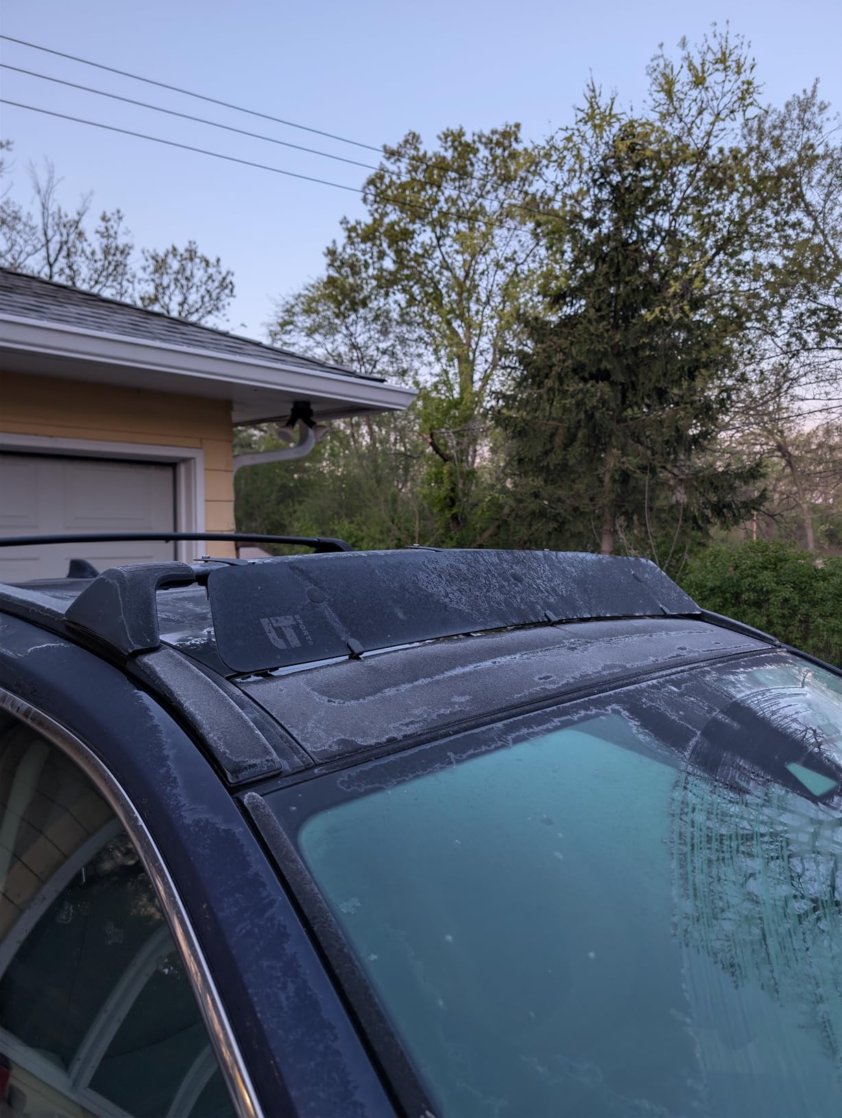 Roof Top Rack Noise Reducer Wind Fairing with Cross Bars Mount Rooftop Carrier Air Deflector 43