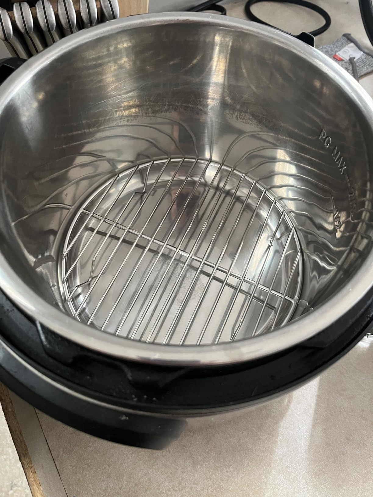 CAMPINGMOON Round Roasting Baking Steaming Cooling Rack Cooking Grid Grill Stainless Steel Fits for Dutch Oven (Diameter φ6.7inch, W17) customer photo 2
