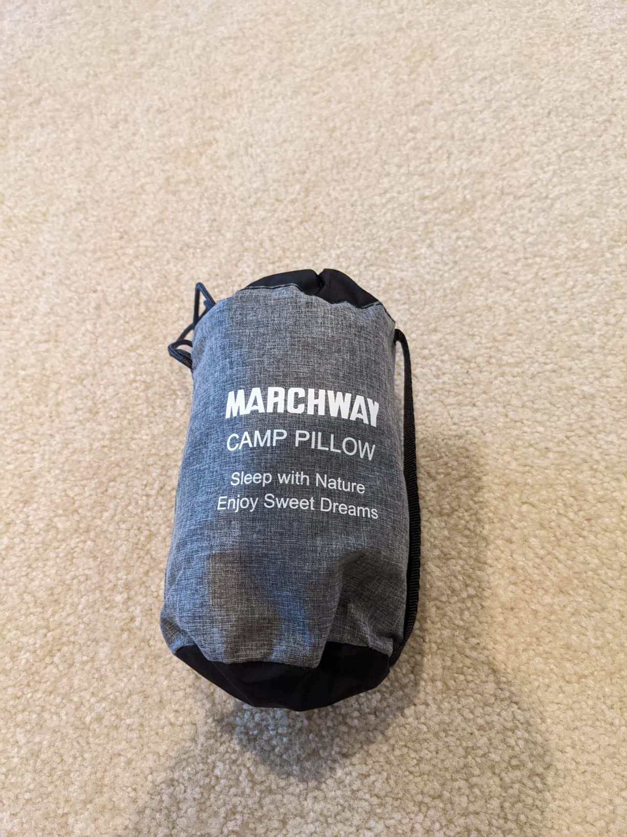 MARCHWAY Ultralight Inflatable Camping Pillow with Soft Washable Cover, Compact Compressible Portable Travel Air Pillow for Outdoor Camp, Sport, Hiking, Backpacking Sleep (Grey) customer photo 1