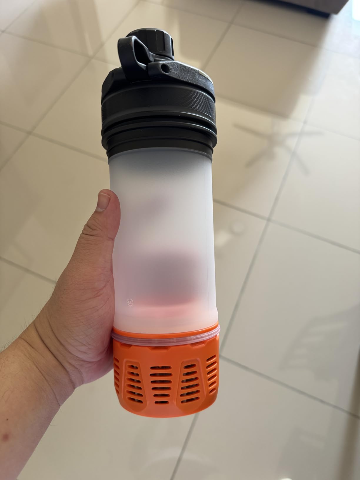 GRAYL GeoPress 24 oz Water Purifier & Water Filter Bottle, Bali Blue | Purifies & Filters Water in 8 Seconds for Hiking, Backpacking, Camping, Survival & Travel, Removes Viruses & Bacteria customer photo 2