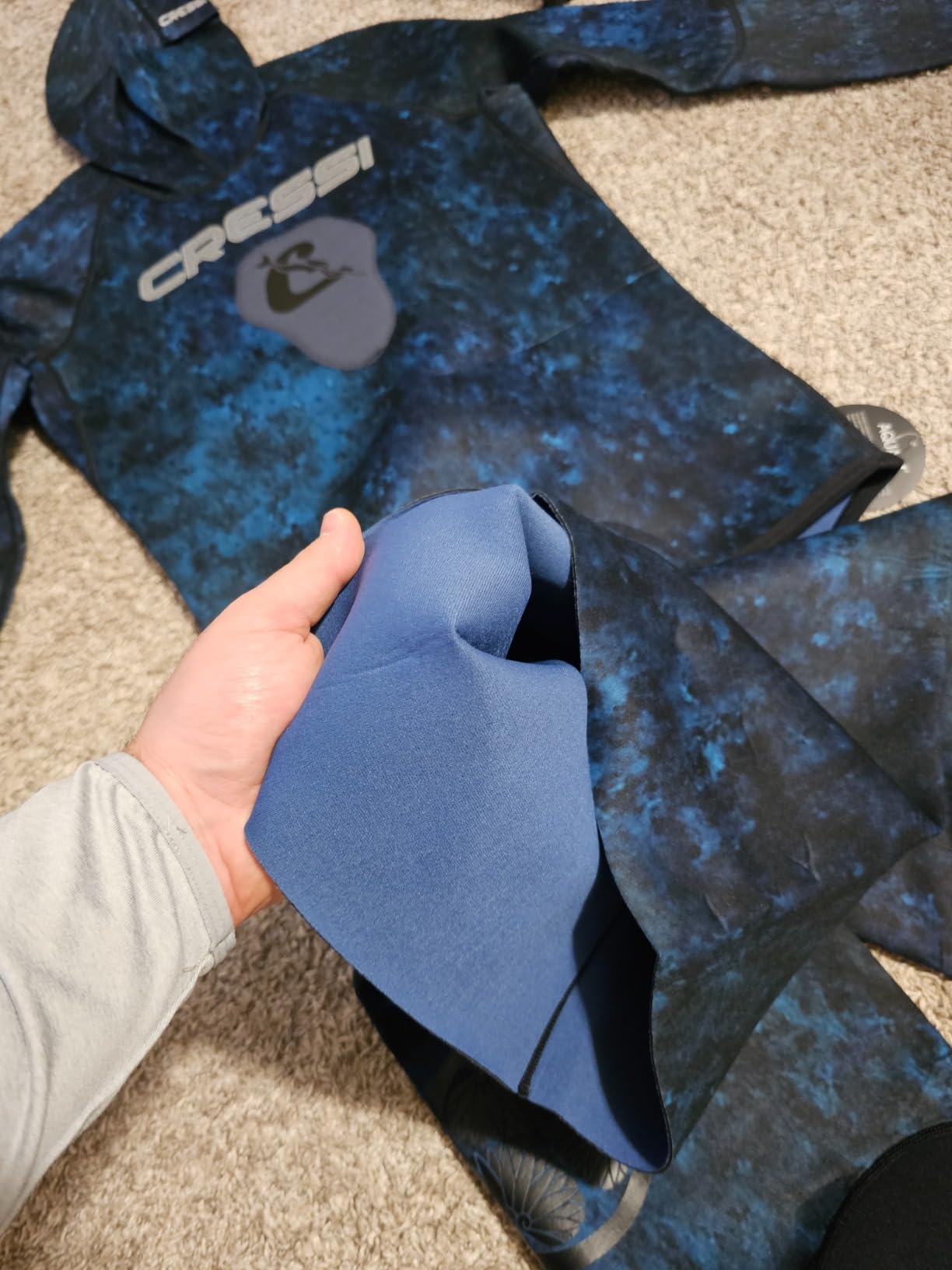 Cressi Spearfishing and Freediving Two-Piece Wetsuit with Loading Chest Pad, Knee Protection, Anatomical Design - Tokugawa: Designed in Italy customer photo 1
