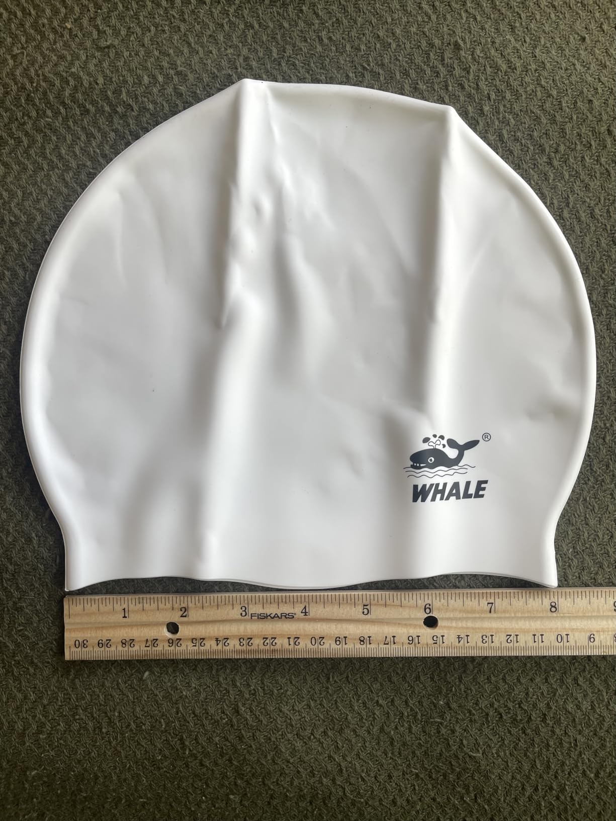 WHALE Extra Large Swim Cap for Women Men | Durable Silicone Swim Cap with Ear Protection, Unisex Adults, Fits Long Thick Curly Hair, Dreadlocks, Braids, Weaves, Afro customer photo 2
