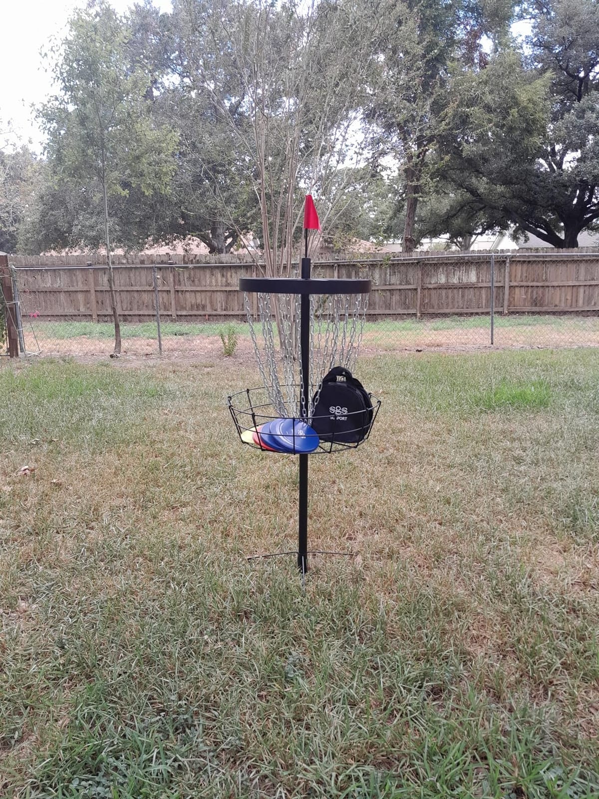 TARUMG 24-Chains Disc Golf Basket with Handbag & Discs, Multi-Colors Choices, Stainless Chains, Detachable Design customer photo 1