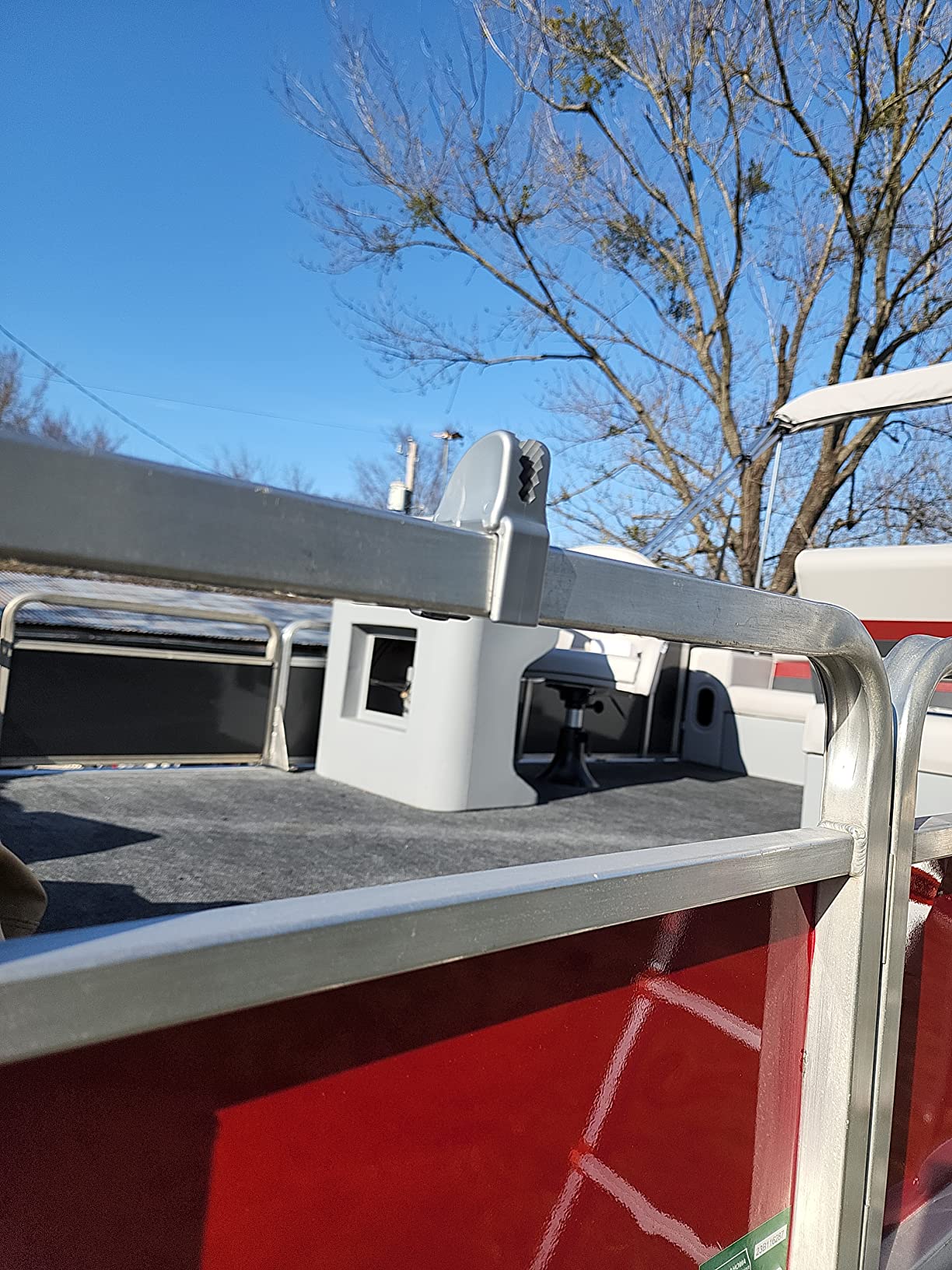 Boat Fender Clips, Adjustable Pontoon Boat Square Rail Fender Cleats/Clips/Hangers for Pontoon Bumpers, Pontoon Boat Accessories for Bumpers customer photo 1