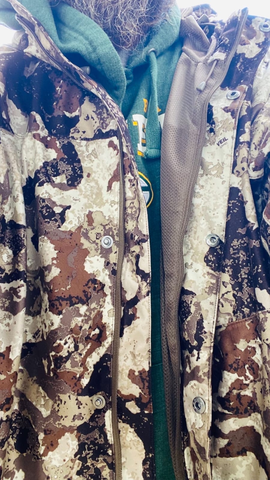 HOT SHOT Men's Camo Rain Jacket, Breathable Lightweight Jacket with Waterproof Hood for Hunting, Fishing, Hiking, Camping customer photo 1