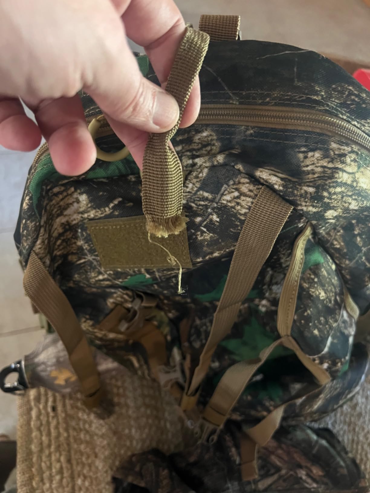 Hunting Backpack with Waterproof Rain Cover for Men | Durable Hunting Pack with Bow and Rifle Carry System customer photo 2