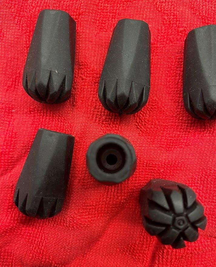 Trekking Pole Accessories Extra Thick and Wear Resisting Rubber Tips Snow Support Mud Support for Hiking Poles for All Common Trekking Poles, Hiking Sticks, Nordic Walking Poles with a Inner Diameter of 11mm/0.43