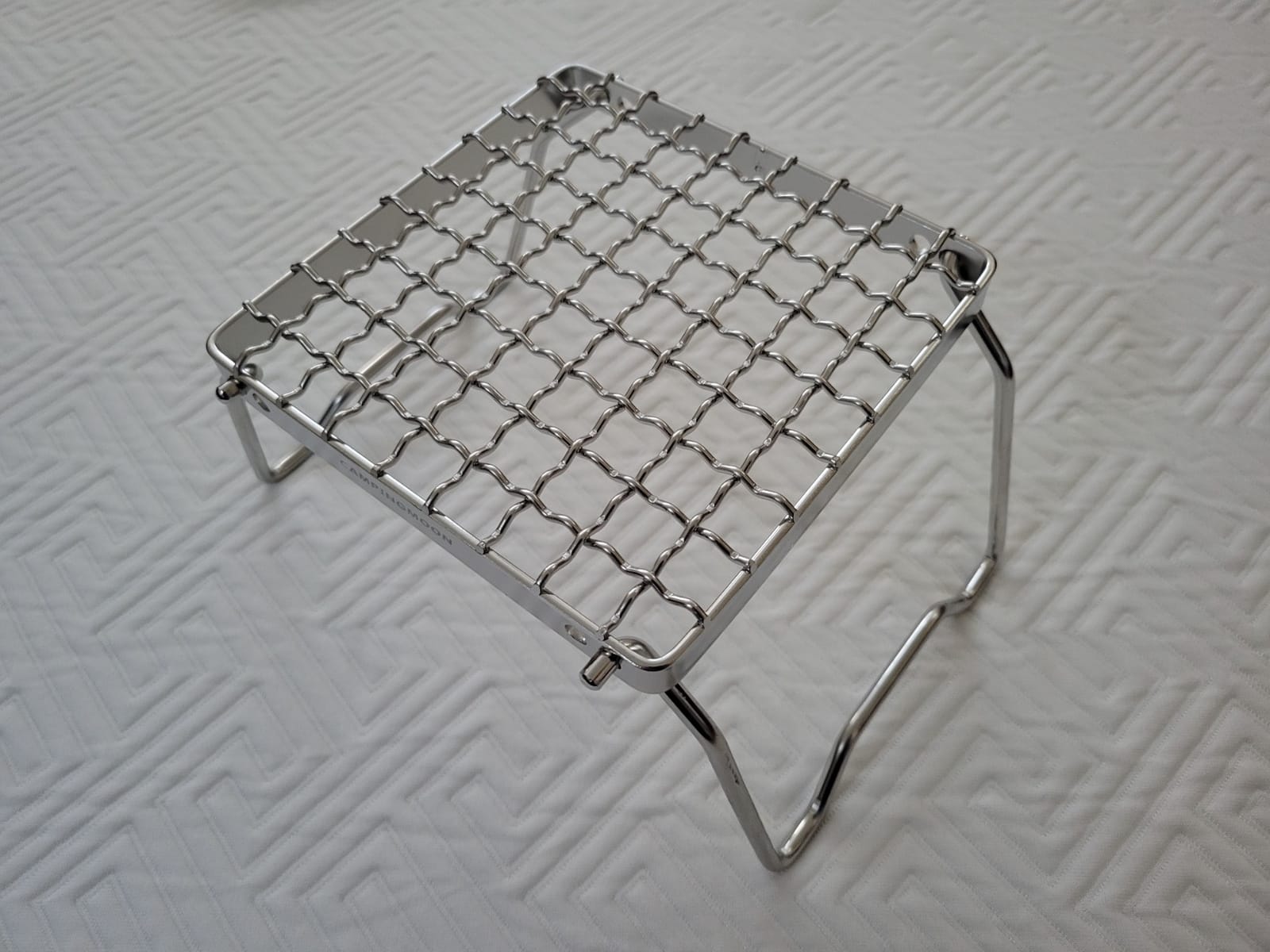 CAMPINGMOON Portable Folding Camping Campfire Grill over Fire Split Stoves 304 Stainless Steel (Grid wire (MS-1011)) customer photo 1