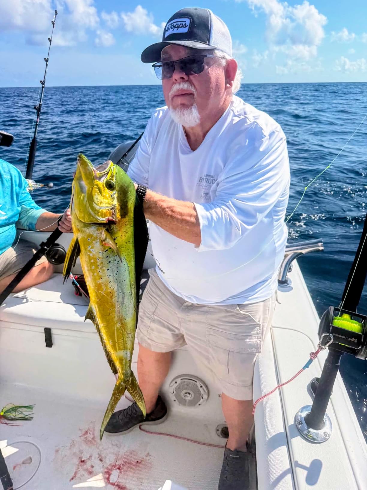 Fiblink Fishing Gaff Portable Fish Gaff with Stainless Steel Fishing Hook, Non-Slip Grip Handle and Fiberglass Shaft for Saltwater Offshore 3'/5'/6'/6'6