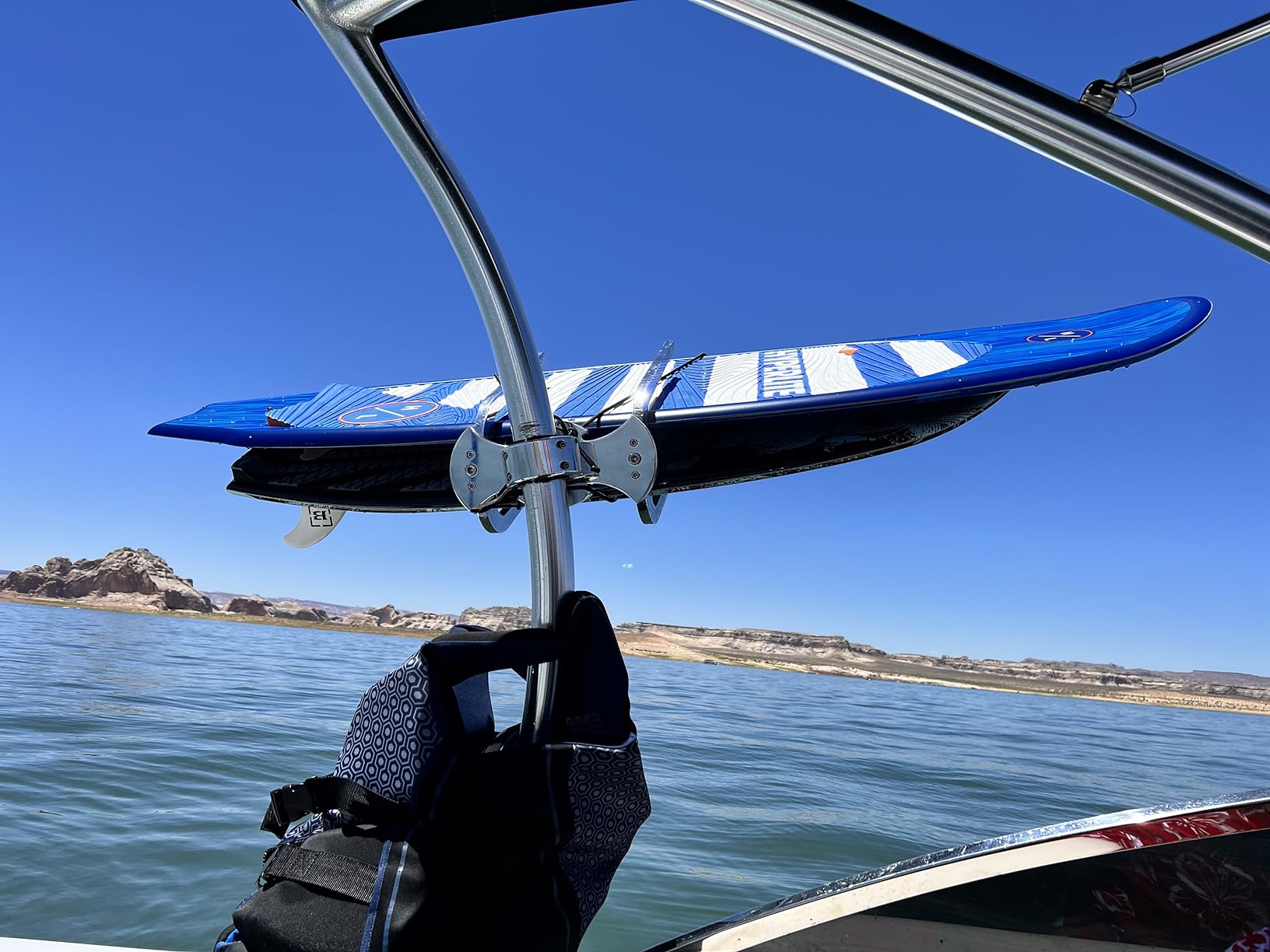 Hyperlite Landlock Wakesurf Board - Forgiving Longboard Style Wakesurf Board - Perfect for Beginners and Intermediate Riders or for Your First Surf Session customer photo 1