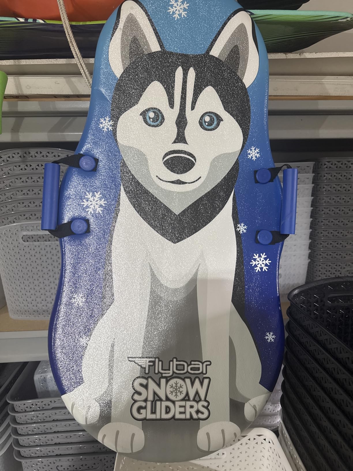 Flybar Kids 36in Husky Dog Foam Toboggan Snow Sled with Slick Bottom and PE Core Build for Boys and Girls Ages 5+, Holds Up to 110 Lbs customer photo 1