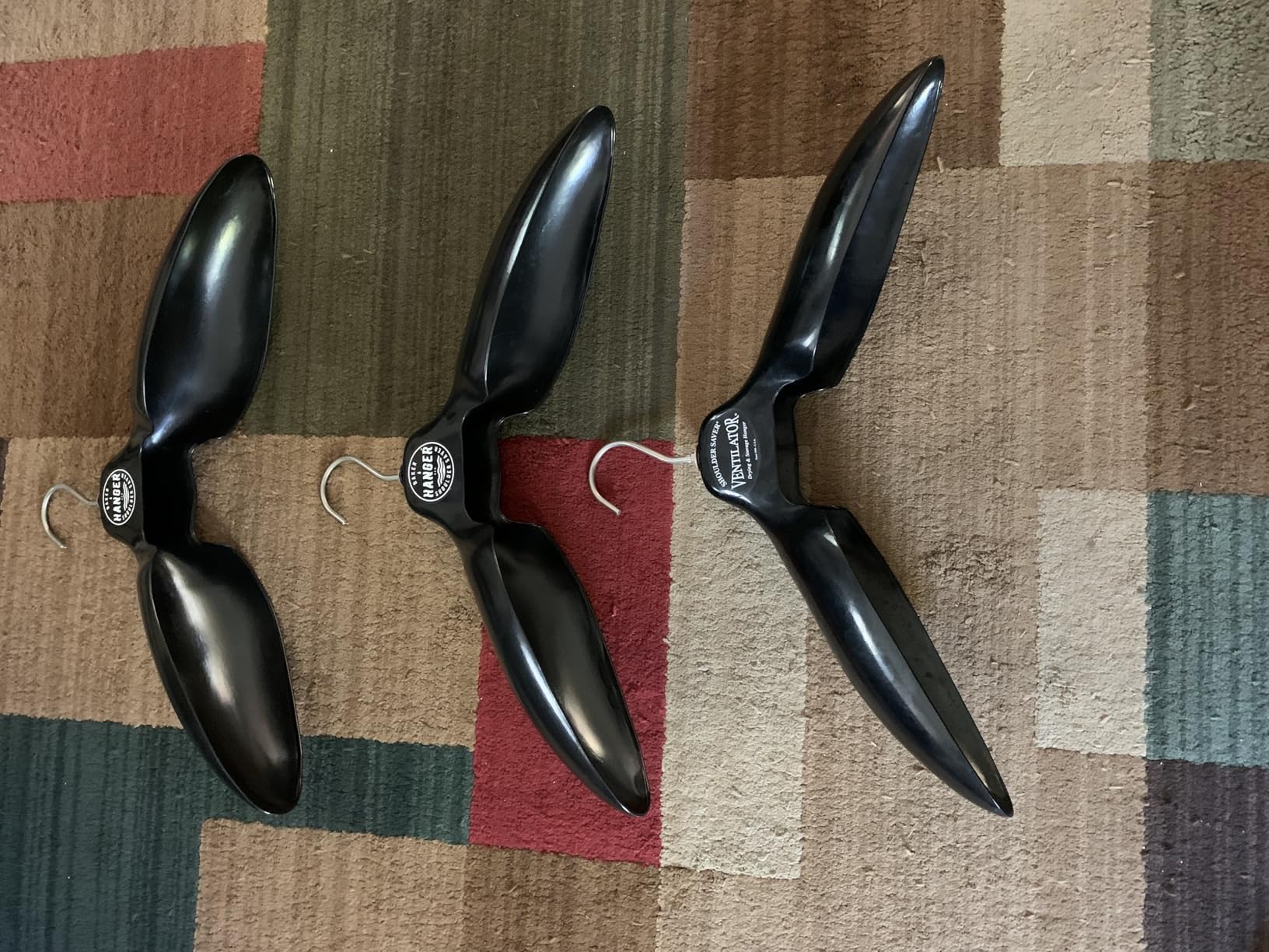 Wetsuit Hanger 'Shoulder Saver' by BAKER HANGER - USA Made - 4 Inch Swivel Hook (Blue) customer photo 2